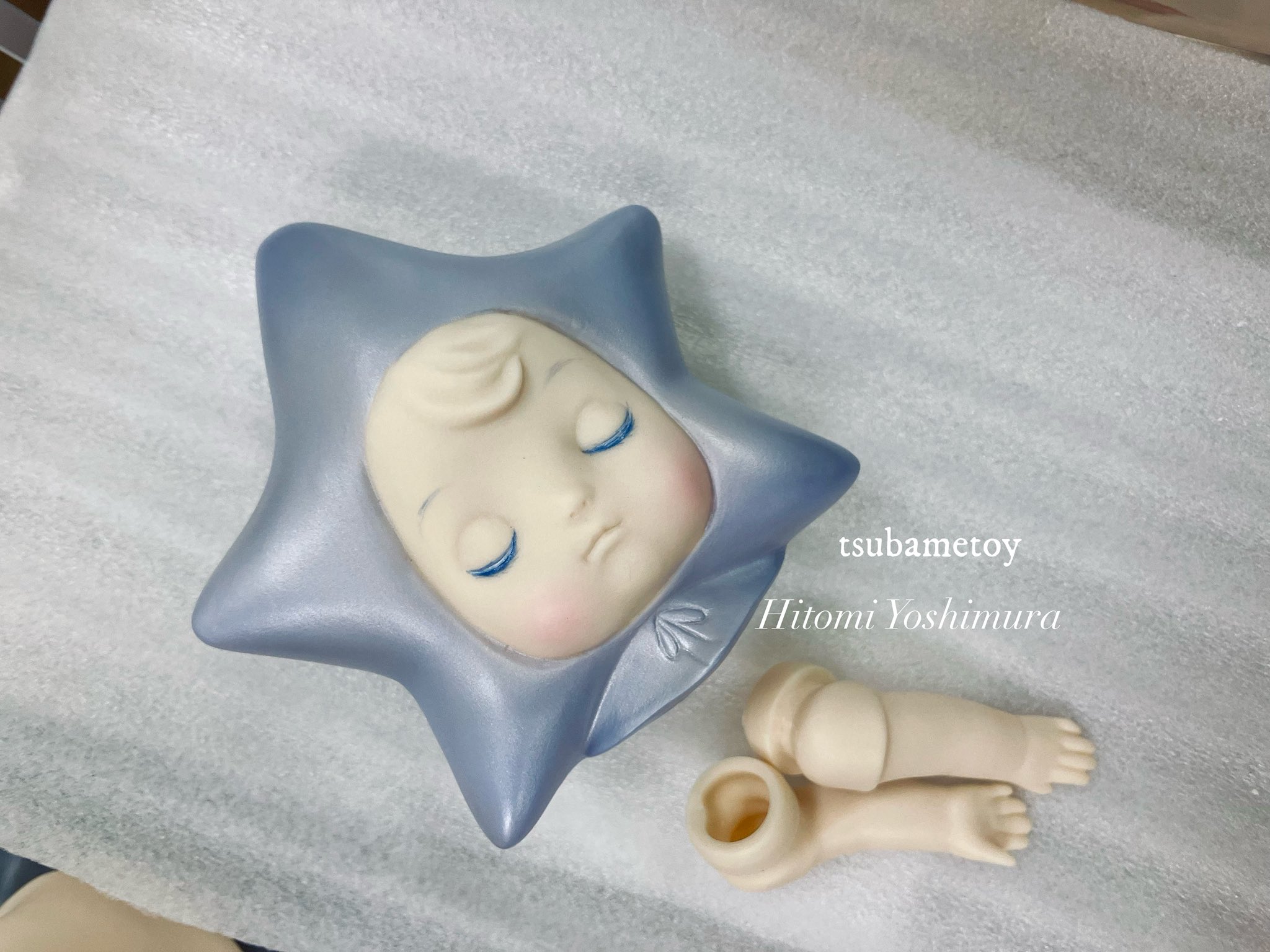 ツバメトイ くまみみちゃん ピンク ソフビ Image_20230129_161748_425_600x