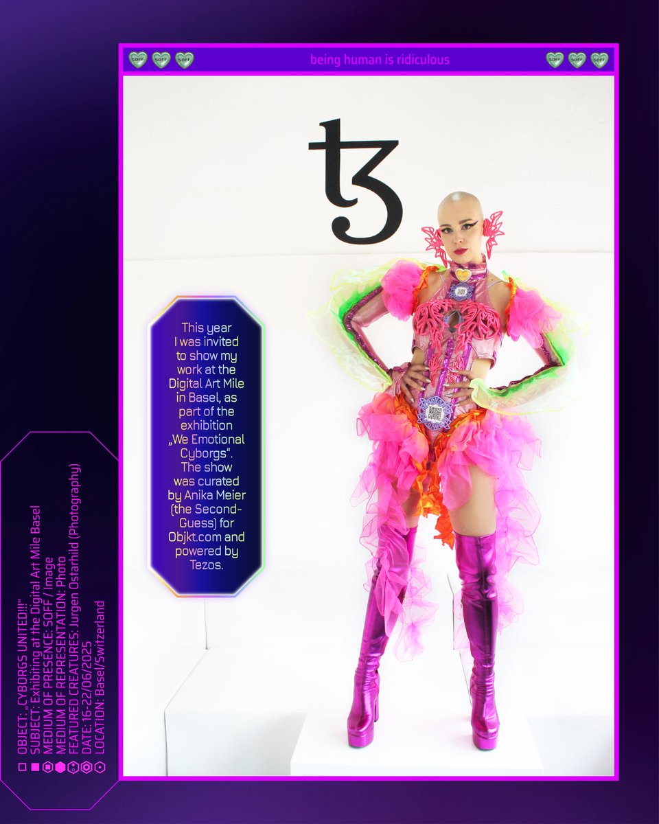 SOFF (@soffpoffthought) on Twitter photo Have you been to the Digital Art Mile yet and seen the exhibition „We Emotional Cyborgs“, curated by <a href="/postanika/">anika meier</a> / <a href="/_second_guess/">The Second-Guess</a> for <a href="/objktcom/">objkt.com</a> , powered by <a href="/tezos/">Tezos</a> ? ✨See my work on display there 💫 Have you been to the Digital Art Mile yet and seen the exhibition „We Emotional Cyborgs“, curated by <a href="/postanika/">anika meier</a> / <a href="/_second_guess/">The Second-Guess</a> for <a href="/objktcom/">objkt.com</a> , powered by <a href="/tezos/">Tezos</a> ? ✨See my work on display there 💫