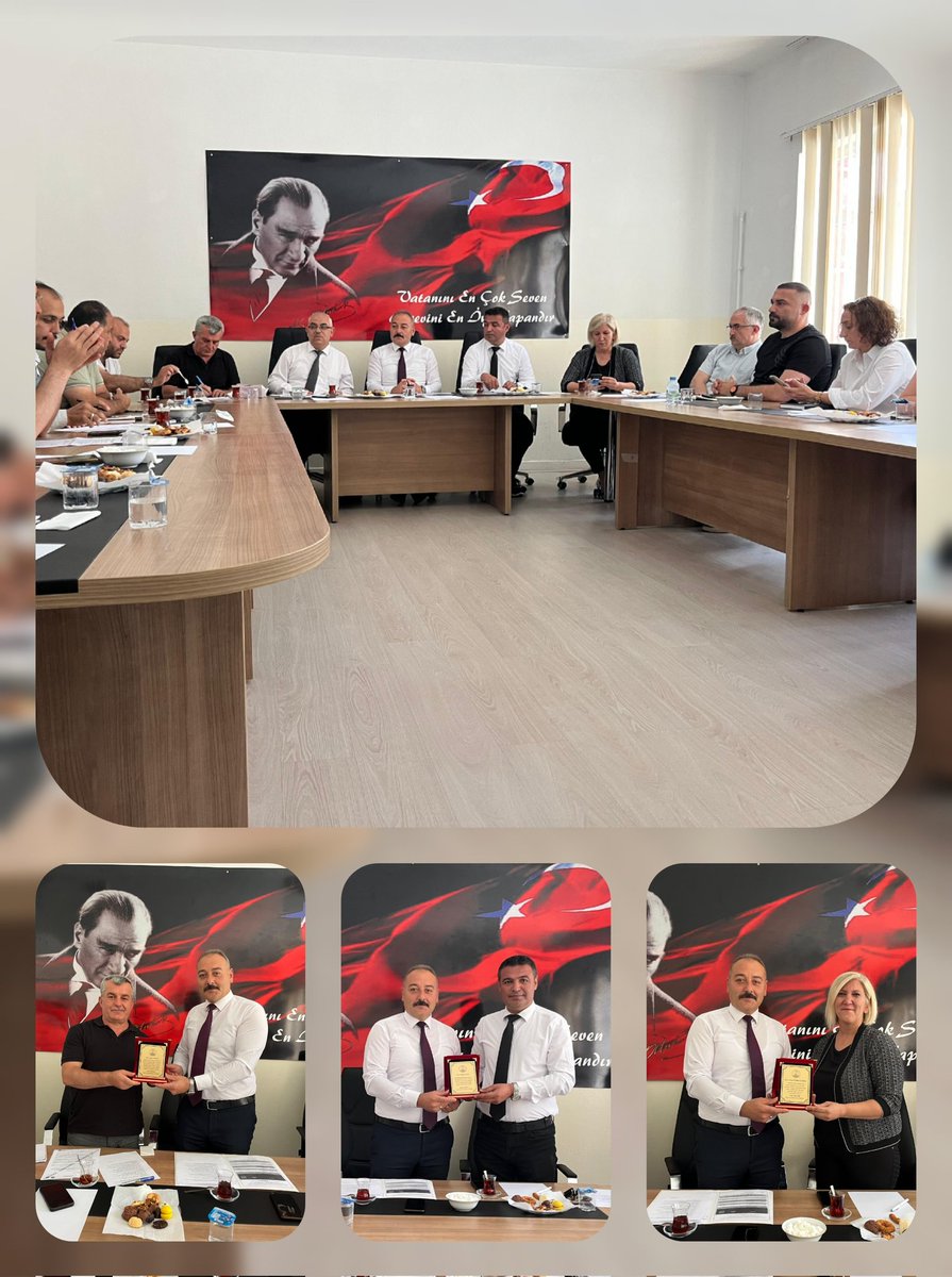 Şehit Osman Ateş HEM Toplantı Salonunda yıl sonu Müdürler Kurulu Toplantısı, İlçe Millî Eğitim Müd. Sn. Nihat Tekiner başkanlığında gerçekleştirildi.Toplantıda eğitim yılı değerlendirildi.Görevinden ayrılacak Müdürlere hizmetlerinden dolayı plaket takdim edilerek teşekkür edildi.