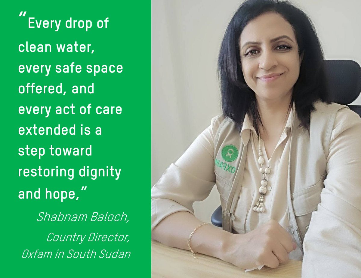 Our hearts are with the millions forced to flee their homes this #WorldRefugeeDay. Oxfam in South Sudan is on the ground, aiding over 1M who've sought safety from Sudan. Every act of care helps rebuild lives. Let's stand with refugees, always.