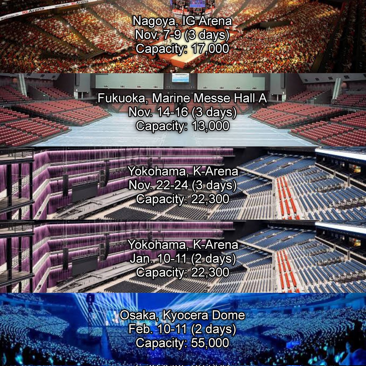 邦楽 ARENA TOUR TREASURE TOUR [PULSE ON] IN JAPAN will be held from November 7 to