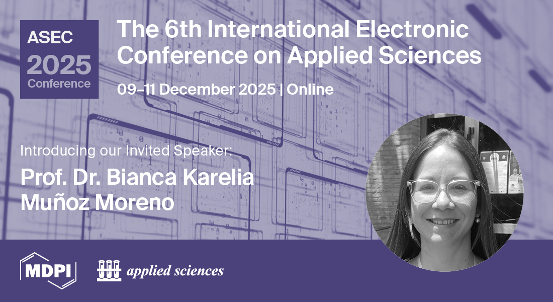 Applsci's tweet photo. 🥳 Welcome Prof. Dr. Bianca Karelia Muñoz Moreno, Rey Juan Carlos University, Spain, the invited speaker of Session "Nanosciences, Chemistry and Materials Science" at #ASEC2025! 

 🔗 Learn more: https://t.co/0UWIK9raEt
#appliedscience #CarbonFiber #EnergyStorage https://t.co/1pqG3LLJBe