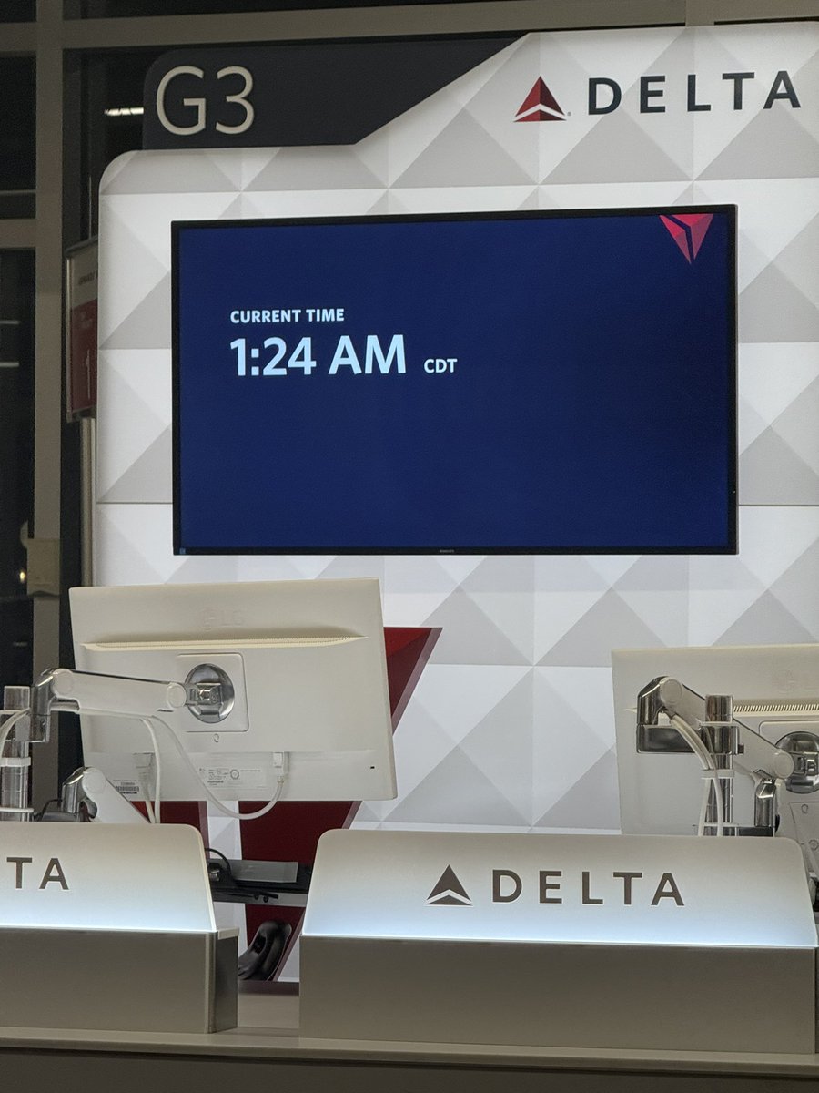 Delayed for an hour. Still have an hour to go before at home. Short “night” tonight.