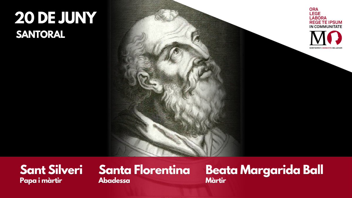✝️ SANTORAL | Divendres 20 de juny de 2025 abadiamontserrat.cat/20-de-juny-202…