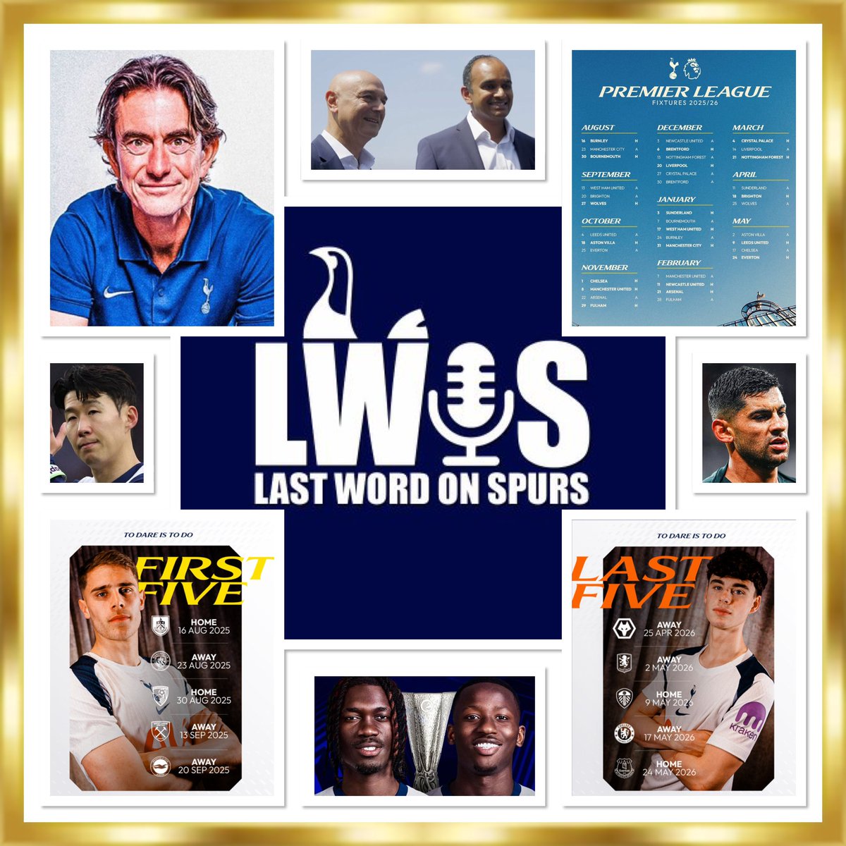 Last Word On Spurs (@lastwordonspurs) on Twitter photo π£οΈπ
ππππβπ π
ππππ πππππππππ
π€<a href="/RickySacks/">Ricky Sacks π</a>, <a href="/Billie_T/">Billie</a>, <a href="/TJRamini/">TJ Ramini</a>, <a href="/_MM_17/">Marlon THFCπ</a>, <a href="/JimOhSoSpurs/">Jim OhSoSpurs</a> π <a href="/LastWordOnSpurs/">Last Word On Spurs</a>
ποΈFixtures Revealed
π°π·Son Future
βοΈRomero Decision
βοΈTransfer Window
πPodcast: pod.fo/e/2e8651
πΊYouTube: youtube.com/live/068fHSS6-β¦
#THFC #COYS π£οΈπ
ππππβπ π
ππππ πππππππππ
π€<a href="/RickySacks/">Ricky Sacks π</a>, <a href="/Billie_T/">Billie</a>, <a href="/TJRamini/">TJ Ramini</a>, <a href="/_MM_17/">Marlon THFCπ</a>, <a href="/JimOhSoSpurs/">Jim OhSoSpurs</a> π <a href="/LastWordOnSpurs/">Last Word On Spurs</a>
ποΈFixtures Revealed
π°π·Son Future
βοΈRomero Decision
βοΈTransfer Window
πPodcast: pod.fo/e/2e8651
πΊYouTube: youtube.com/live/068fHSS6-β¦
#THFC #COYS