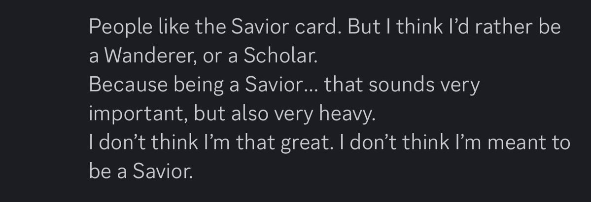 nahhh ppl can’t say we have shipping goggles on lol, it’s an excerpt from “phainon’s message in a bottle”, phainon directly says he’d rather be a scholar or wanderer rather than a savior