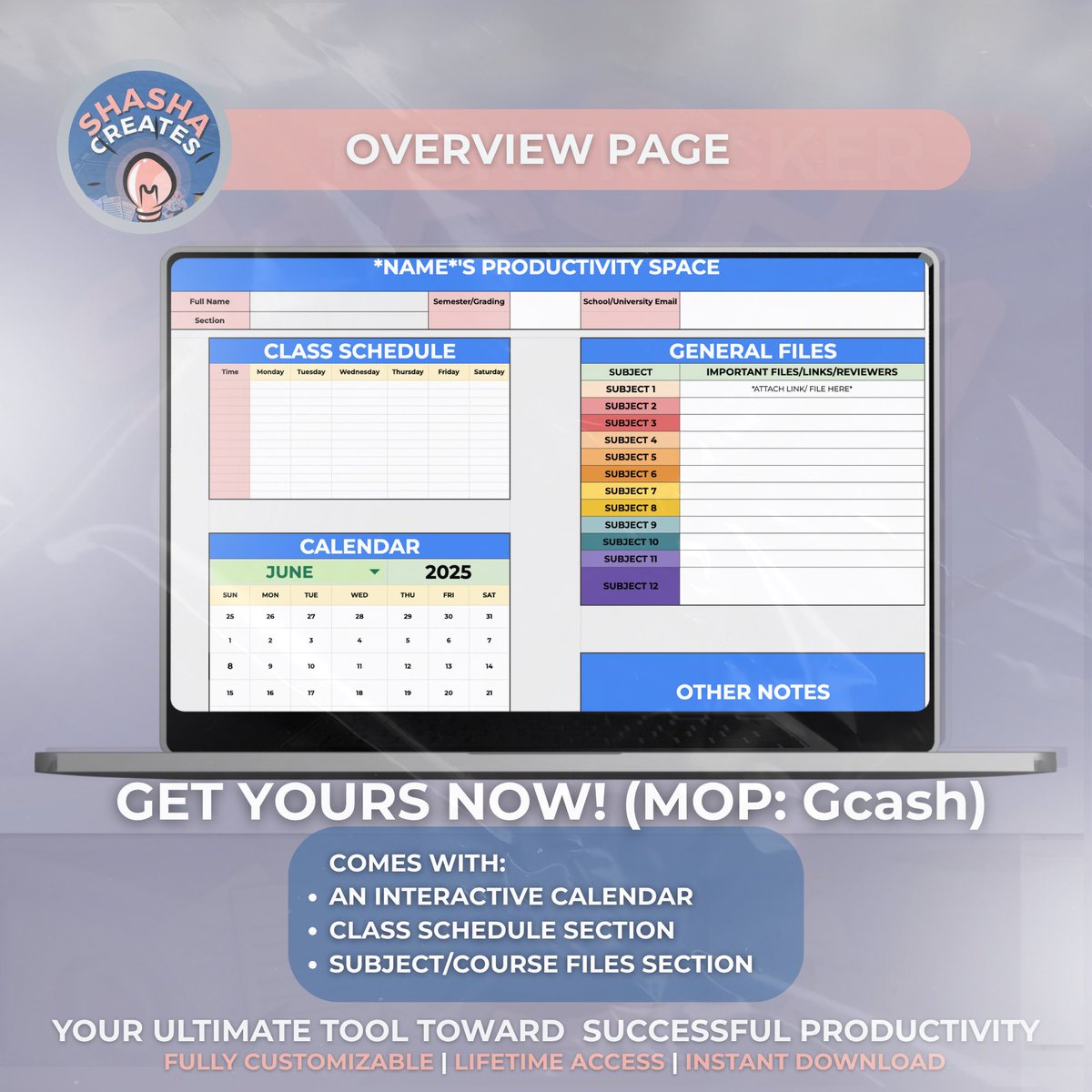 shashacreates's tweet photo. This is perfect for people who are determined and goal-driven! 

So, track your tasks! Track your growth!   
 
Shasha Creates got you covered✨

#tasktracker #googlesheets #productivity #beginnerfriendly #EasyToUse  #digitalproduct #acadcomms #acadcommissions #productivitytips https://t.co/UrLE1AR87y