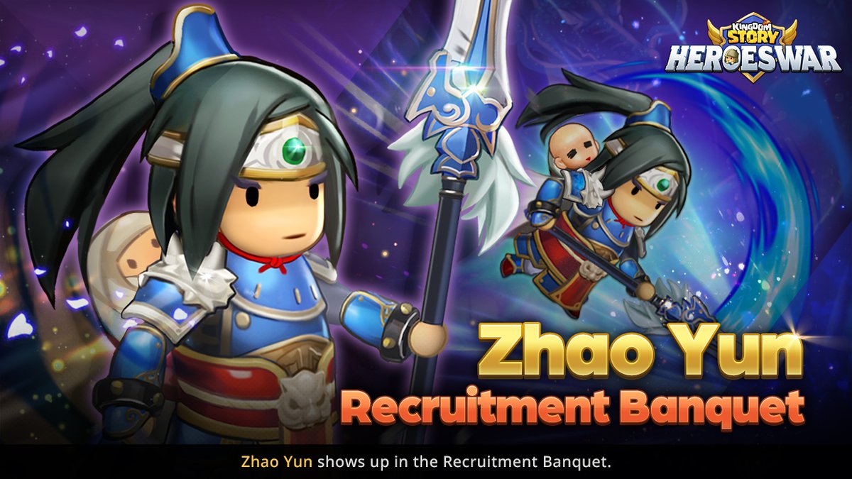 🛡 Recruitment Banquet Coming Soon !!! 🛡

Last week, the vote ended ! Next Recruitment Banquet target hero is 💜Zhao Yun 💜

Don't miss an opportunity to get Legendary Heroes from the coming Recruitment Banquet !!