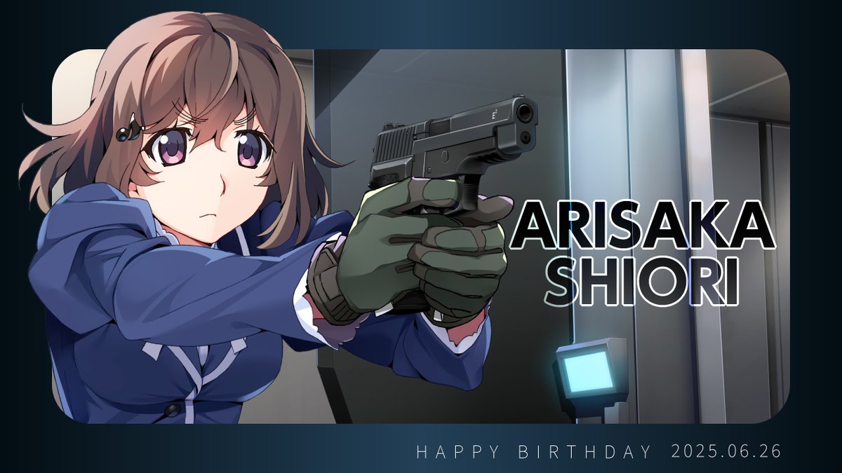FrontwingInt's tweet image. Let’s wish a happy birthday to the usually clumsy yet surprisingly tenacious Miss Arisaka!💖 #GrisaiaPT