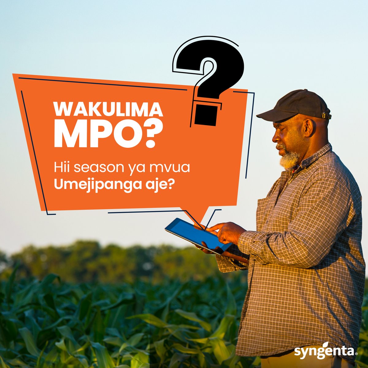 Syngenta_Kenya's tweet photo. Ni FurahiDay na masaa ni ya kujengana kwa shamba.
Share in the comments features you consider when selecting a crop protection product during this rainy season
#SyngentaKE #CropProtection #FridayFarming #UkulimaSmart https://t.co/6Y1lVh5dMb