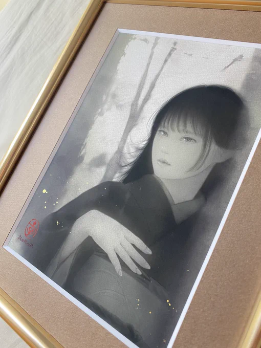 #作品を載せて自分の作品を知ってもらおう デジタルミックス作品ですデジタルとアナログ両方使って描いております よろしくお願いいたします。 6/23から展示会参加いたします。