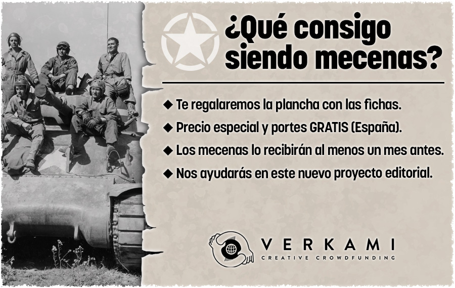 Sherman Solitario se acerca al fin de su campaña en <a href="/verkami/">Verkami</a> 
verkami.com/projects/40829…
Resérvalo y consigue los 🎁exclusivos para mecenas

#Crowdfunding
#Verkami
#Juegosdemesa
#Wargames