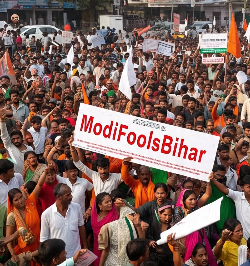 बिहार को चाहिए एक्सप्रेस वे।
बिहार को चाहिए रैपिड रेल।
बिहार को चाहिए सेंट्रल यूनिवर्सिटी।
बिहार को चाहिए एम्स।
बिहार को चाहिए IT Park
बिहार को चाहिए NIT 
बिहार को चाहिए Textile Park।
बिहार को चाहिए IIM 
बिहार को चाहिए पीजीआई।
बिहार को चाहिए स्पेशल स्टेटस।

#ModiFoolsBihar