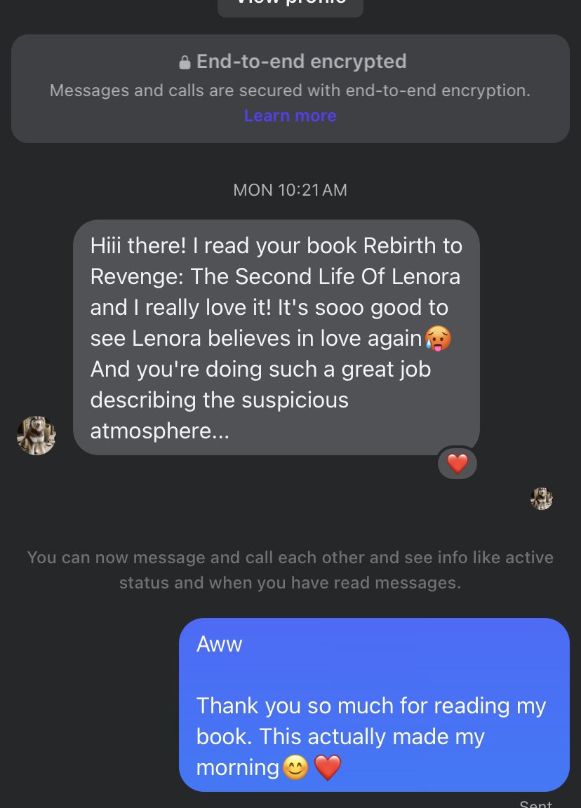 Advantage of doing self-promotion for your book on social media platforms.

You can get loyal readers online too. 

This was from Facebook ❤️