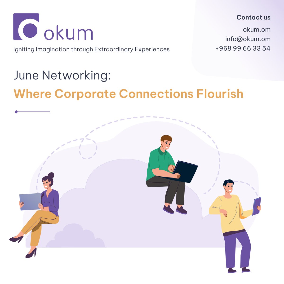 okumintl's tweet image. Join us in June for a buzzing networking event where corporate connections bloom like 🌺!

 Elevate your imagination with the help of Okum Event Management 🚀. 

okum.om

#JuneNetworking #CorporateConnections #IgniteImagination 💼🍹🎉