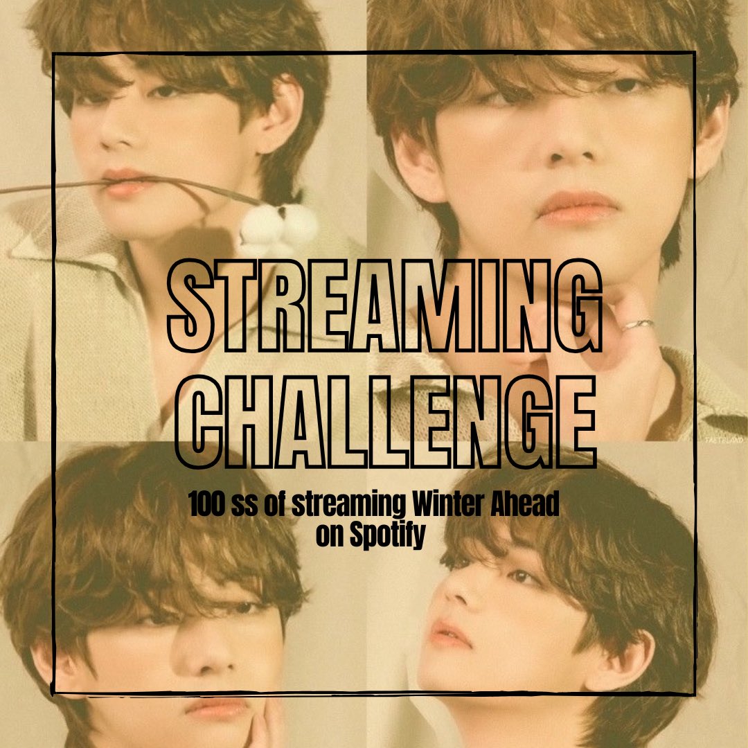 📢📢📢 STREAMING CHALLENGE 📢📢📢

💜Streaming Winter Ahead on Spotiy
💜Reply with the screen shots of streaming
💜Goal : 100 ss 

open.spotify.com/playlist/7DXju…

open.spotify.com/playlist/1rskm…