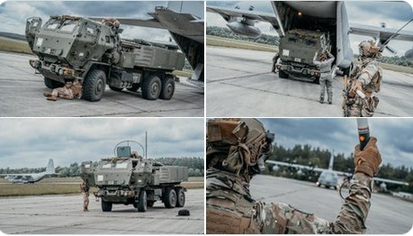 defensetrooper's tweet photo. As part of #BALTOPS25, the USMC conducted a simulated firing of HIMARS in Operation #HIRAIN.
The exercise confirmed the high level of allied interoperability.
@MarcusHsuOPL @Marko_Russo1 @remes_jaana
@flocornillet @moimimicoco @choucroute_67
@cartusia115145 @MilordBrutus https://t.co/7vBoY0jEMf