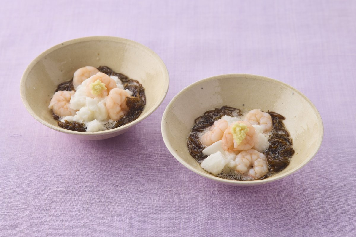 おはようございます✨
本日のおすすめメニューをご紹介致します！

「えびと長いものもずくあえ」
🦐さっぱりおかずがほしい時にピッタリ🦐
#ふれ愛交差点レシピ #いとく

cgc-kitchen365.jp/search/detail/…