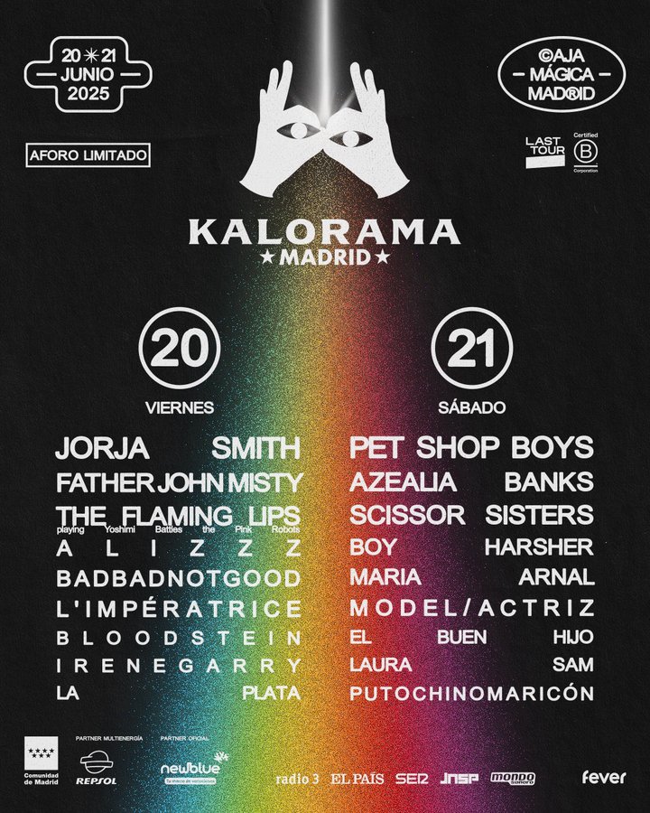 Línea Madrid (@lineamadrid) on Twitter photo Tu verano musical empieza aquí... 😎🎶
«#kalorama Madrid» <a href="/KaloramaMadrid/">Kalorama Madrid</a> en la Caja Mágica (<a href="/MadridDestino/">Madrid Destino</a>) 👉 bit.ly/4l2svKu
#Cultura #Música Tu verano musical empieza aquí... 😎🎶
«#kalorama Madrid» <a href="/KaloramaMadrid/">Kalorama Madrid</a> en la Caja Mágica (<a href="/MadridDestino/">Madrid Destino</a>) 👉 bit.ly/4l2svKu
#Cultura #Música