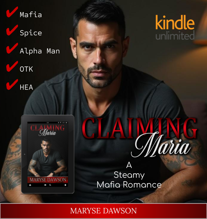 MaryseDawson's tweet image. Claiming Maria - A Steamy #Mafia Romance with OTK & HEA 💋
a.co/d/4u8EQQ4
⚡️FREE on #KindleUnlimited⚡️
🔥 Protective Alpha Man
🔥 Feisty Female
🔥 Spicy Slowburn Romance
🔥 Action, Adventure, Suspense
Maria is used to getting her own way but when she meets Nico,…
