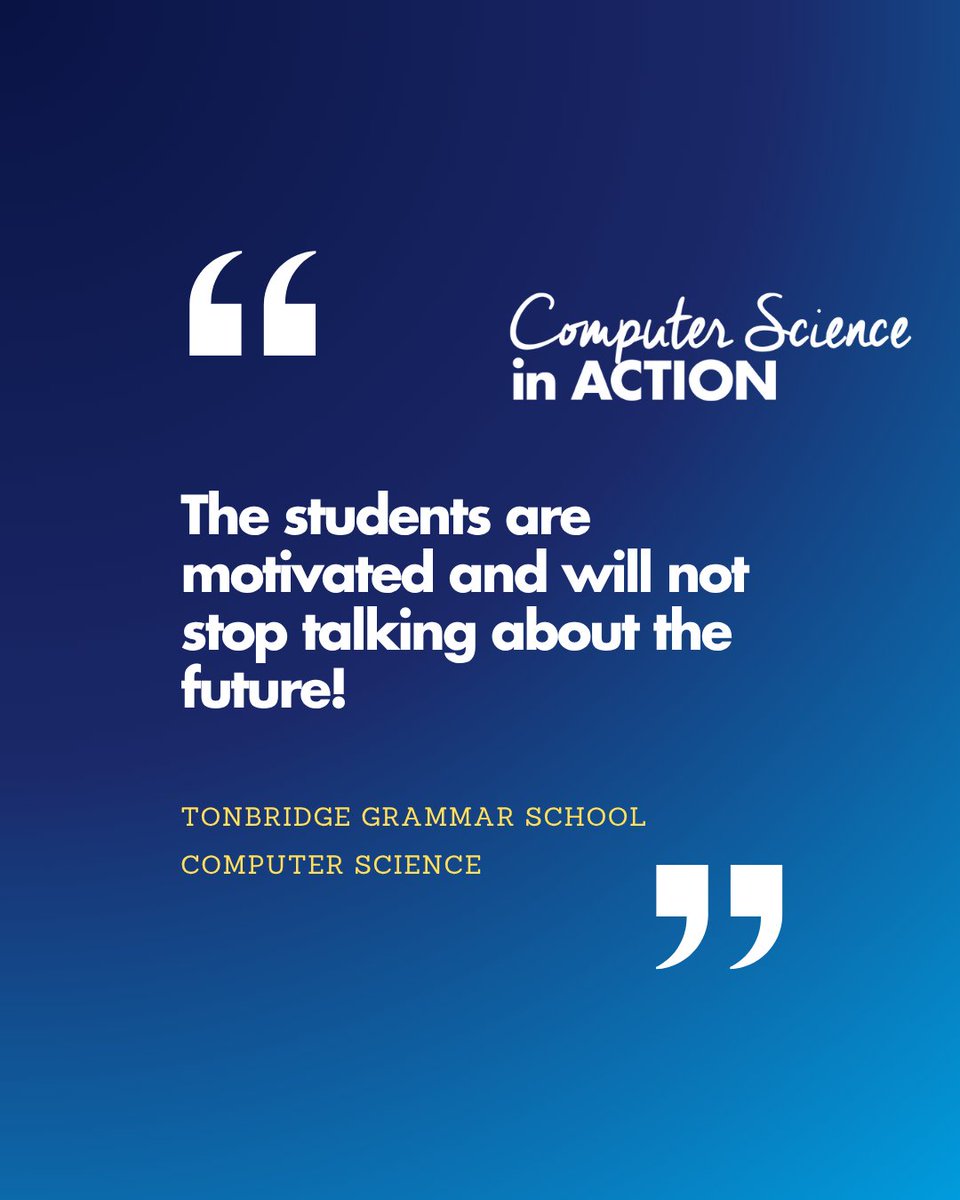 edu_in_action's tweet image. #FeedbackFriday 💬
Our A-Level Computer Science in Action days have been packed with code, creativity, and cutting-edge ideas!
#CompSciInAction #ALevelCompSci #TeacherVoices