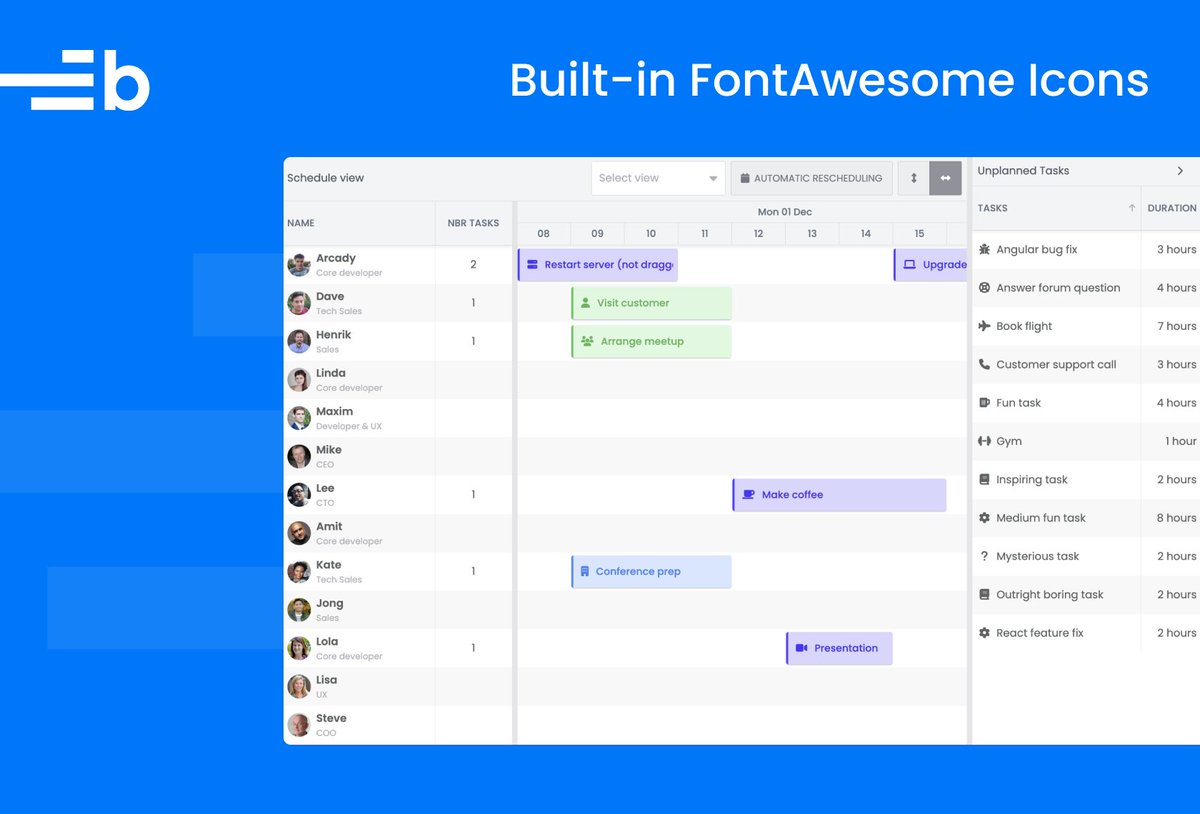 bryntum's tweet image. 🖌️ℹ️ Icons say a lot! Did you know that Bryntum components come with Font Awesome support? Our latest blog post shows how easy it is to add Font Awesome icons to your Bryntum apps.

Read the post 🔗
bryntum.com/blog/built-in-…

#fontawesome