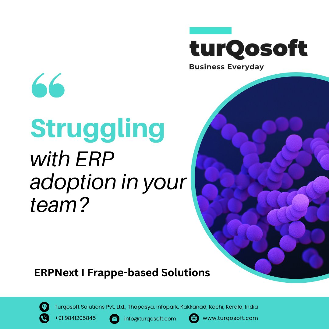 TurqosoftL's tweet image. 82% of ERP projects fail due to user resistance.
It’s not the software—it’s the people.
Here’s how smart training can fix that (and save you lakhs).
🔗 turqosoft.com/overcome-user-…
#ERP #DigitalTransformation #ChangeManagement #ERPAdoption #ERPNext