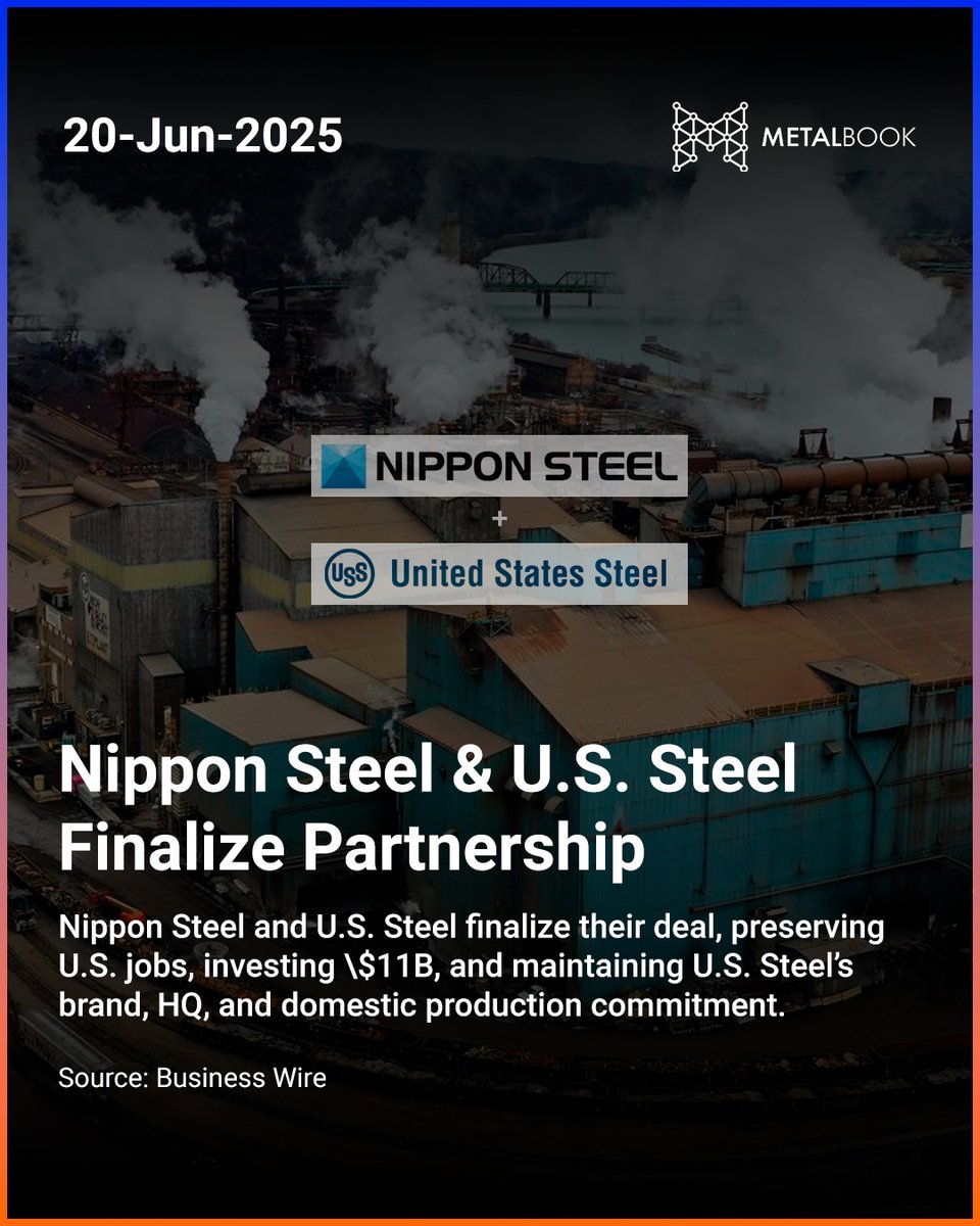 MetalbookIndia's tweet image. Weekly Industry Highlights: Steel, Tech &amp;amp; Infrastructure Moves | 20th June 2025

#SmartManufacturing #AssetMonetization #NHAI #PlantOS #UptakeAI