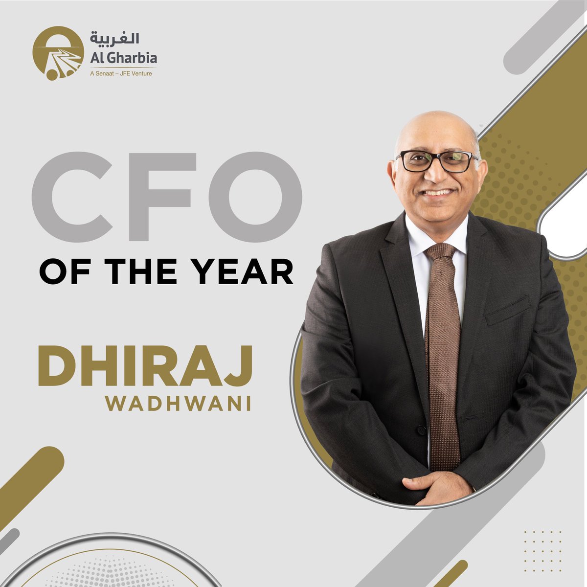 algharbiapipe's tweet image. Proud moment for Al Gharbia: CFO Dhiraj Wadhwani, CFA, CPA, of Al Gharbia Pipe Company LLC, named CFO of the Year 2025. This honor highlights his leadership, strategic foresight, and dedication. It’s a regional pride for AGPC, celebrating one of our own.
#AlGharbia #CFOOfTheYear