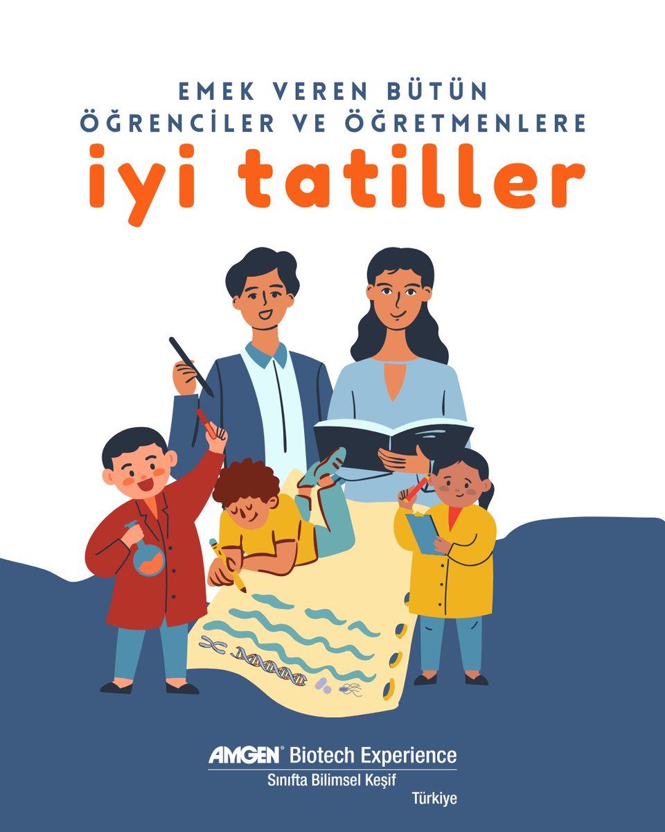 Tatil Zili Çaldı, Bilim Yolculuğu Devam Ediyor!

#kalkınmaatölyesi #amgenvakfı #EDC #biotechexperience
<a href="/kalkinmatolyesi/">Kalkınma Atölyesi</a> <a href="/amgen_turkiye/">Amgen Türkiye</a> <a href="/EDCtweets/">edc.org</a> <a href="/ABEProgOffice/">Amgen Biotech Experience (ABE) Program Office</a> #iyitatillerçocuklar