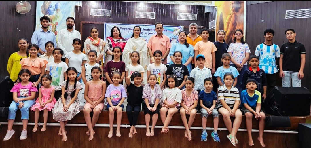 Summer Camp for Children inaugurated  at the Department of Students Welfare, University of Jammu. Children will be given training of Theatre, Dance and Fine Arts by the experts in this camp. The camp was inaugurated by Prof. Prakash C. Antahal (Dean Students Welfare).