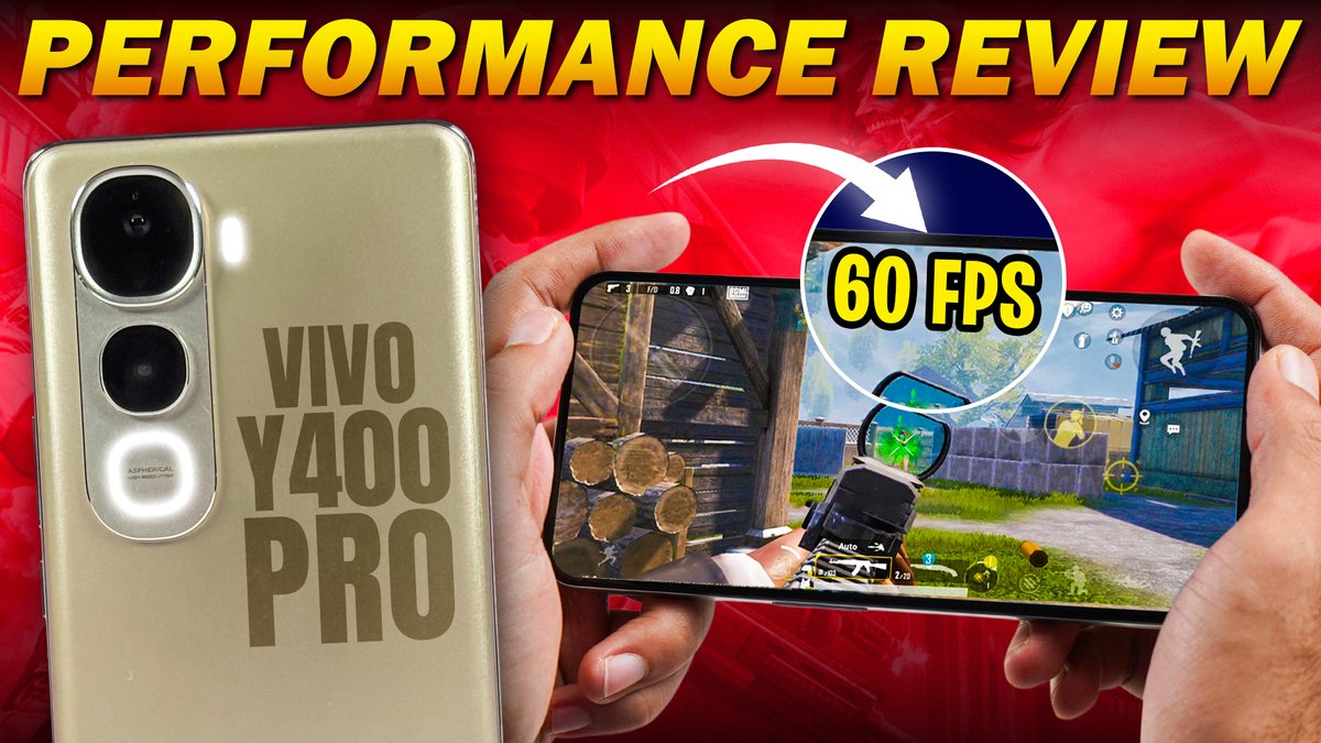 digitindia's tweet photo. The Vivo Y400 Pro packs a Dimensity 7300 and a 5500mAh battery. But how does it handle real-world gaming? We tested it with BGMI at Smooth + Extreme.
https://t.co/5AzyQbihAg

#vivoY400Pro #gamingtest #under20000 #PerformanceTest #techreview https://t.co/OWPcdAUnnS