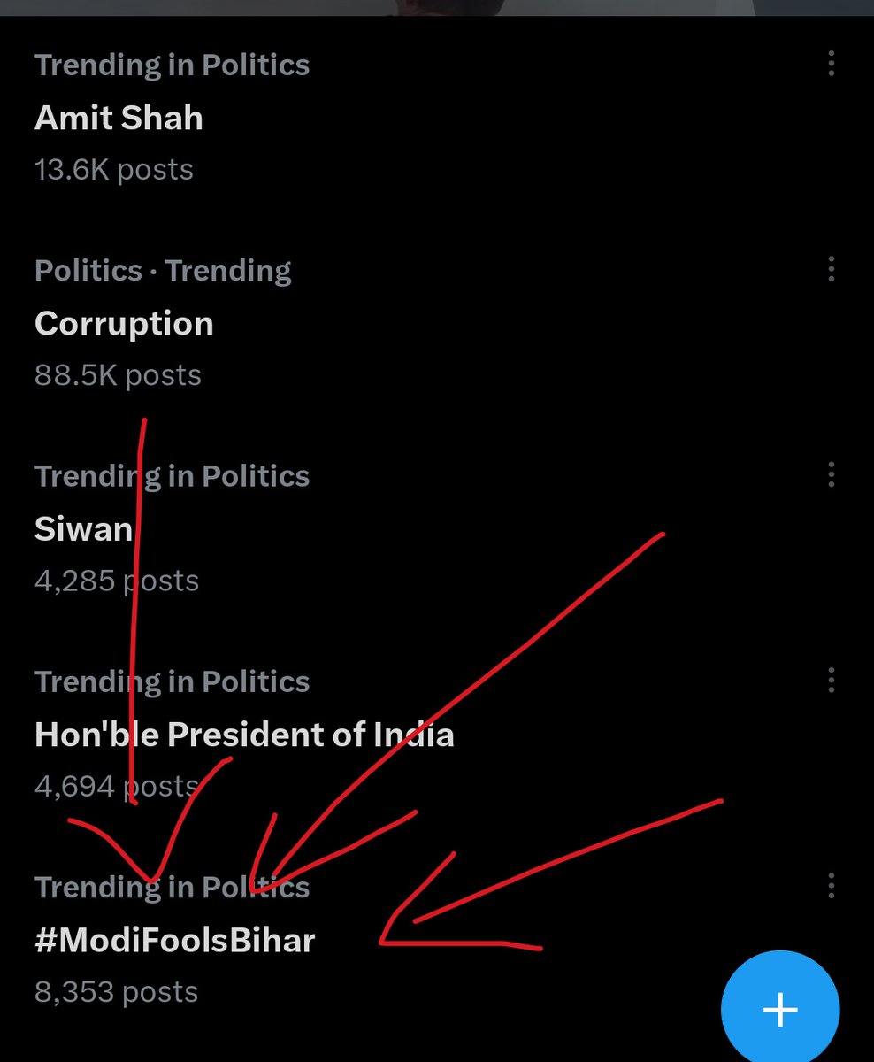 DrRanjanNishant's tweet image. Trending in politics में आ गया है भाई लोग और जोर लगाया जाए।
Main trend me lana hai
#ModiFoolsBihar