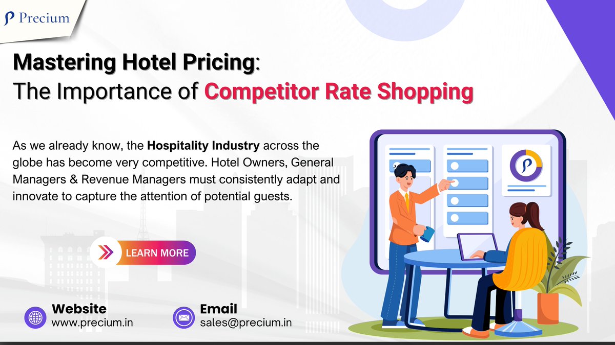PreciumL51275's tweet photo. Mastering #HotelPricing: The Importance of #CompetitorRateShopping
๐๐๐๐๐ซ๐ง ๐๐จ๐ซ๐ ๐๐๐จ๐ฎ๐ญ ๐ญ๐ก๐ข๐ฌ ๐๐ซ๐ญ๐ข๐๐ฅ๐:
https://t.co/g50GF4pAjW
#PreciumTechnologies #PreciumSoftware #Software #RateShoppingSoftware #HotelPricing #article2025 #hotelarticle https://t.co/UM27B8C6vf