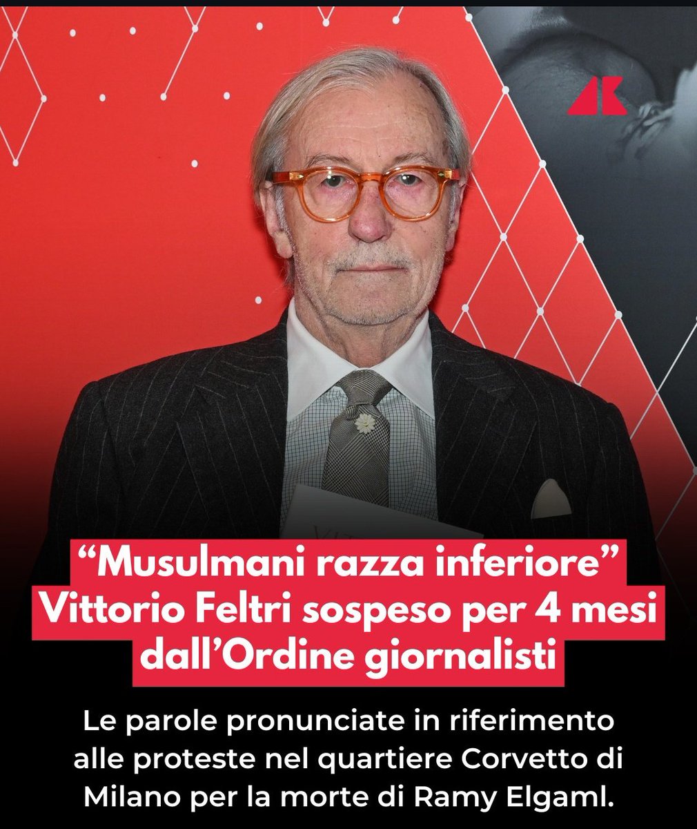 ░L░A░R░A░ (@lara20838926300) on Twitter photo Hanno messo il bavaglio a Feltri perchè è il massimo esponente del pensiero di noi italiani, tutti hanno paura a parlare LUI NO.
La mia più forte SOLIDARIETÀ a <a href="/vfeltri/">Vittorio Feltri</a> il mio pensiero viaggia sulla sua stessa lunghezza d'onda
🇮🇹 Hanno messo il bavaglio a Feltri perchè è il massimo esponente del pensiero di noi italiani, tutti hanno paura a parlare LUI NO.
La mia più forte SOLIDARIETÀ a <a href="/vfeltri/">Vittorio Feltri</a> il mio pensiero viaggia sulla sua stessa lunghezza d'onda
🇮🇹