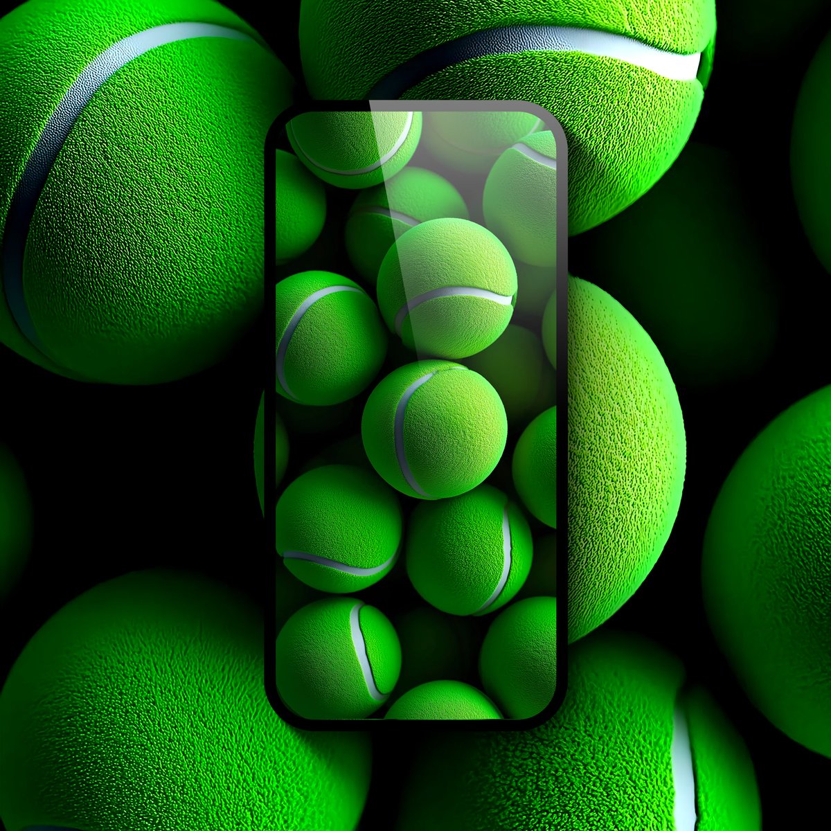 F1HardWalls4K's tweet photo. Tennis ball 

4K Wallpaper https://t.co/WqMx6tMH2z