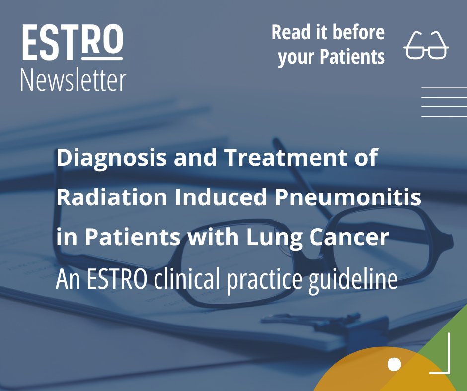 ESTRO (@estro_rt) on Twitter photo Diagnosis and treatment of radiation induced pneumonitis in patients with #lungcancer: An ESTRO clinical practice #guideline, published in <a href="/RO_GreenJournal/">Radiotherapy & Oncology</a>.
👉 Read it before your patients: bit.ly/4kxWglQ #radonc Diagnosis and treatment of radiation induced pneumonitis in patients with #lungcancer: An ESTRO clinical practice #guideline, published in <a href="/RO_GreenJournal/">Radiotherapy & Oncology</a>.
👉 Read it before your patients: bit.ly/4kxWglQ #radonc