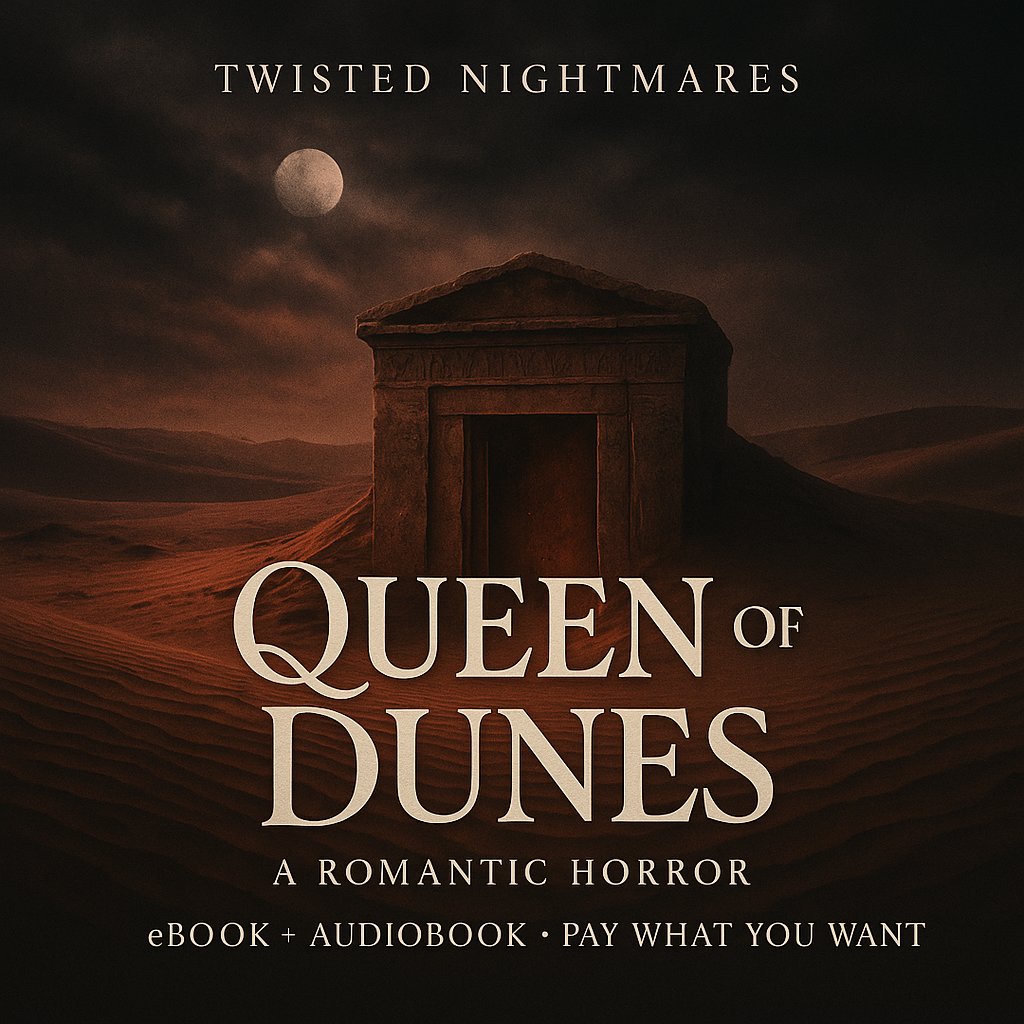 ✨New horror drop✨
A vanished lover.
A cursed queen.
A love story buried in sand—and blood.
📖 Read it
🎧 Hear it
💸 Pay What You Want (even $0)
👇 Download here: nextlevelhub.gumroad.com/l/QueenoftheDu…

#Audiobook #RomanticHorror #TwistedNightmares #GenZHorror
#HorrorAudiobook #FreeHorror