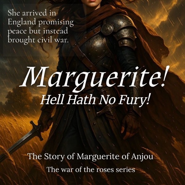 Marguerite of Anjou, queen to Henry VI and leader of the Lancastrians during the war of the roses. A woman who fought hard for her son's right to wear the crown of England. 

Out TOMORROW! Pre-order now! 
mybook.to/mhhnf 

#newrelease #histfic #WOTR