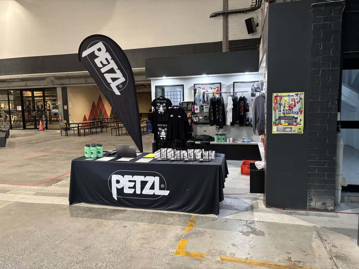 PetzlAustralia's tweet photo. We're at @ClimbFit in Kirrawee getting ready for #PitchBlack #2 2025.... are you coming along? Its a fun night in the dark. If you haven't got a headlamp, don't worry we have heaps of @Petzl lights to choose from. See you here. https://t.co/yLIvFUBoEW