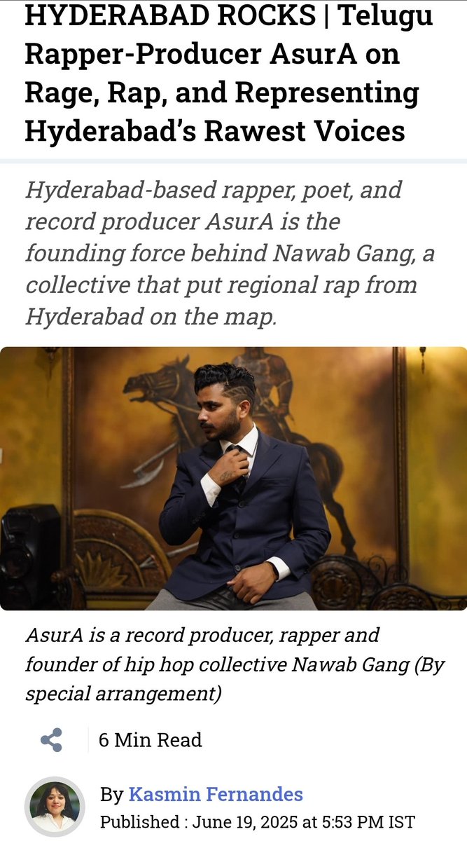 etvbharat.com/en/!lifestyle/…
It’s truly humbling to see our story, my story, featured like this. The recent piece on ETV Bharat really dives into the heart of what we’ve been building, from those early days when music became my voice, to the force that Nawab Gang has become.