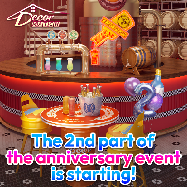🥳 The second part of the 2nd Anniversary event is on! 🥳

🎉 A new event room: Anniversary Pub is available!
🎉 Play 2nd Anniversary Cruise! Maintain a win streak and collect lollipops to get rewards!
🎉 Collect avatar pieces to get an exclusive animated avatar!