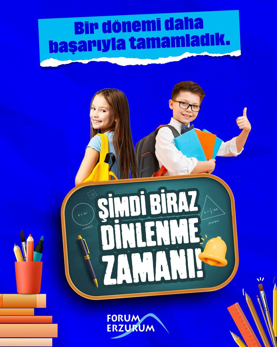 Bir dönem daha sona erdi. Şimdi sıra dinlenmekte, eğlenmekte ve yeniden enerji toplamakta!

Tüm öğrencilere ve öğretmenlere iyi tatiller dileriz! 🥳