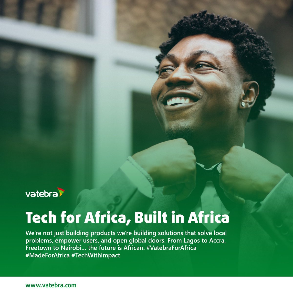 vatebra's tweet image. We’re not just building products—we’re building solutions that solve local problems, empower users, and open global doors. From Lagos to Lusaka, Port Harcourt to Pretoria… the future is African. #VatebraForAfrica #MadeForAfrica #TechWithImpact