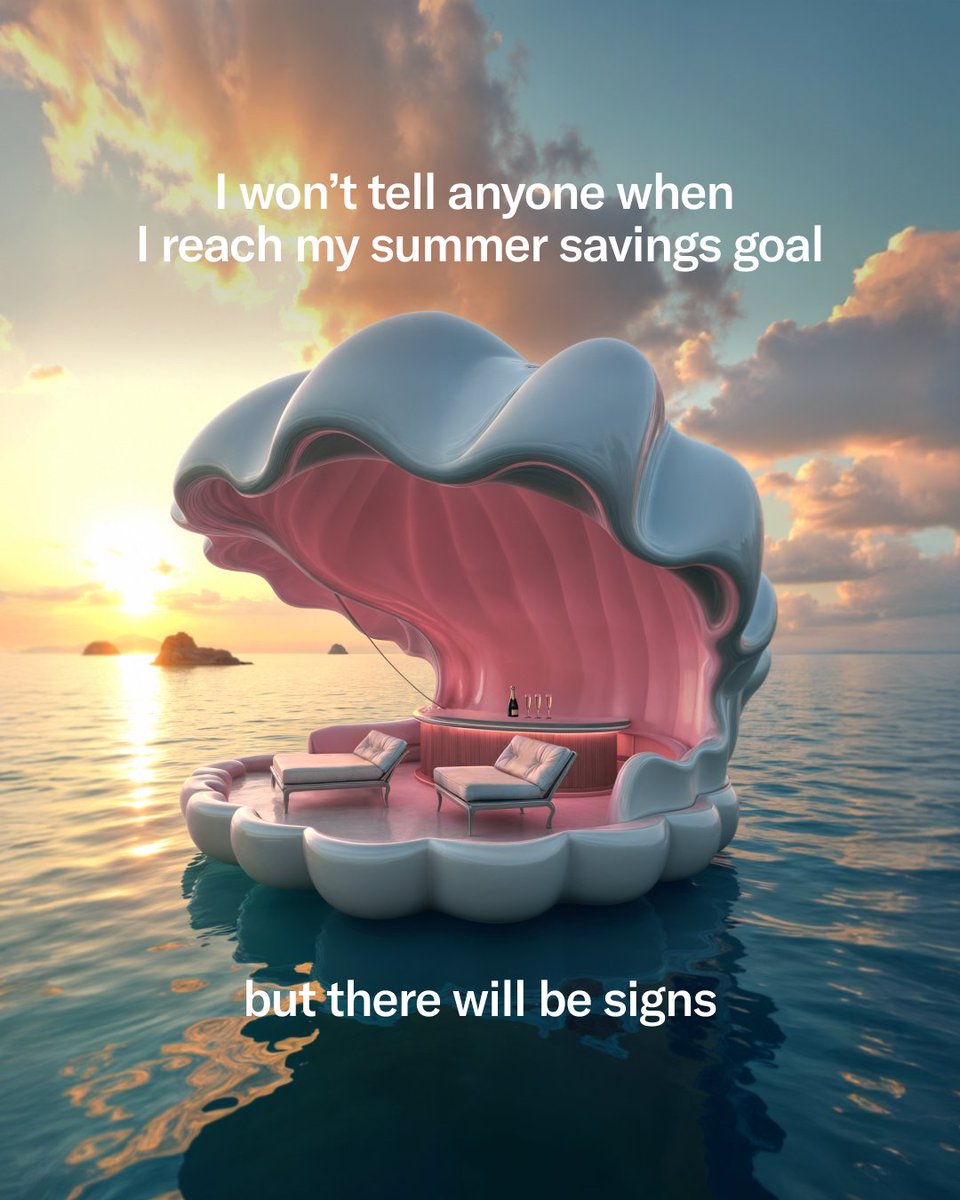 Whether it’s a seashell boat or a different kind of dream, create a saving Space for it in your N26 app and make it happen. ✨🐚