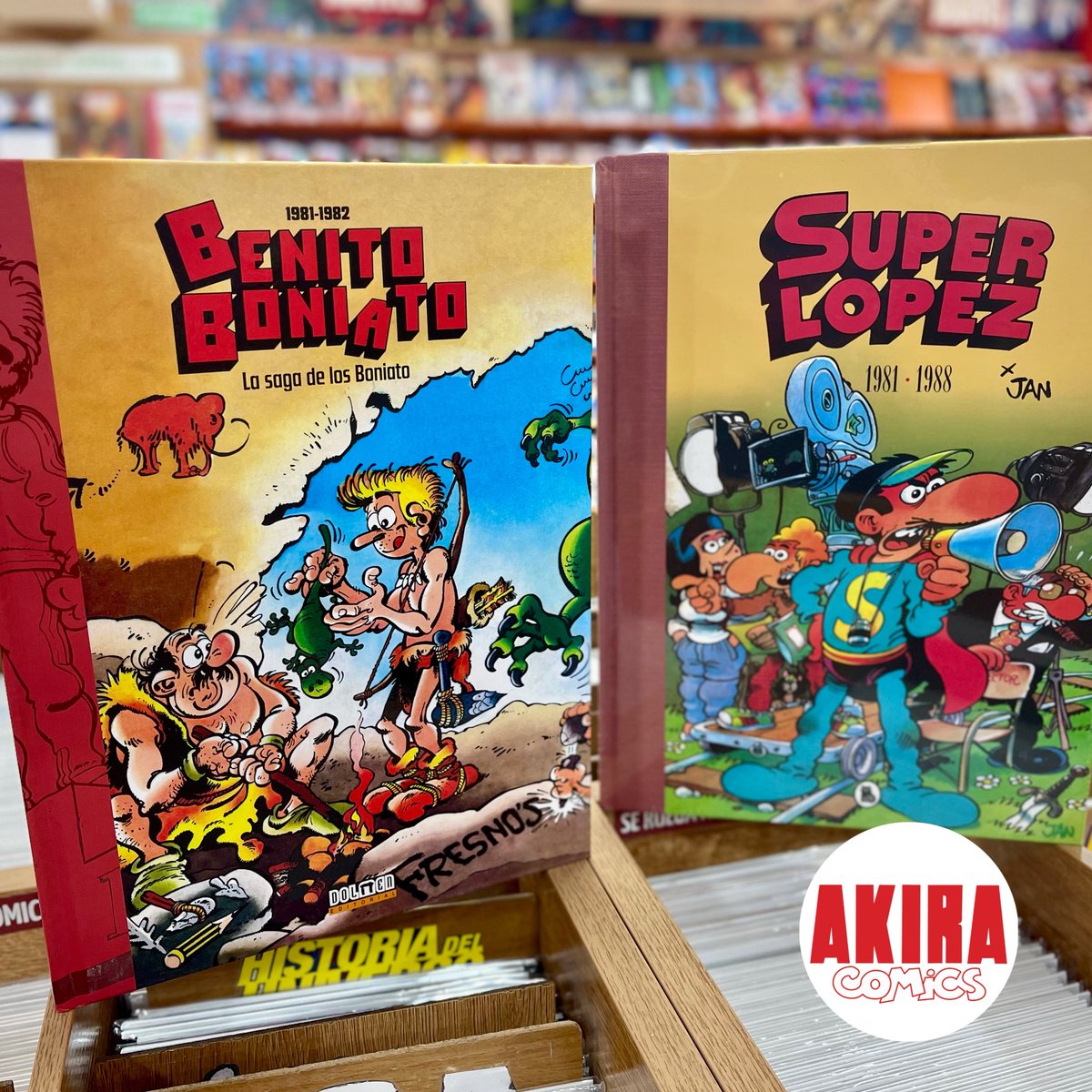 Hoy hemos recibido dos reediciones de cómic de humor con solera y en un formato de lujo:
✅ Superlopez 
✅ Benito Boniato
❤️❤️