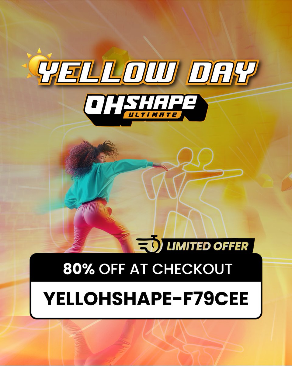 🌞 Yellow Day = Happy Deals!

Celebrate the happiest day of the year with 80% OFF #OhShape 🎉

⚠️ Limited units
👉 Don’t miss your chance—grab it before it’s gone!

#OhShape #YellowDay #VRGaming