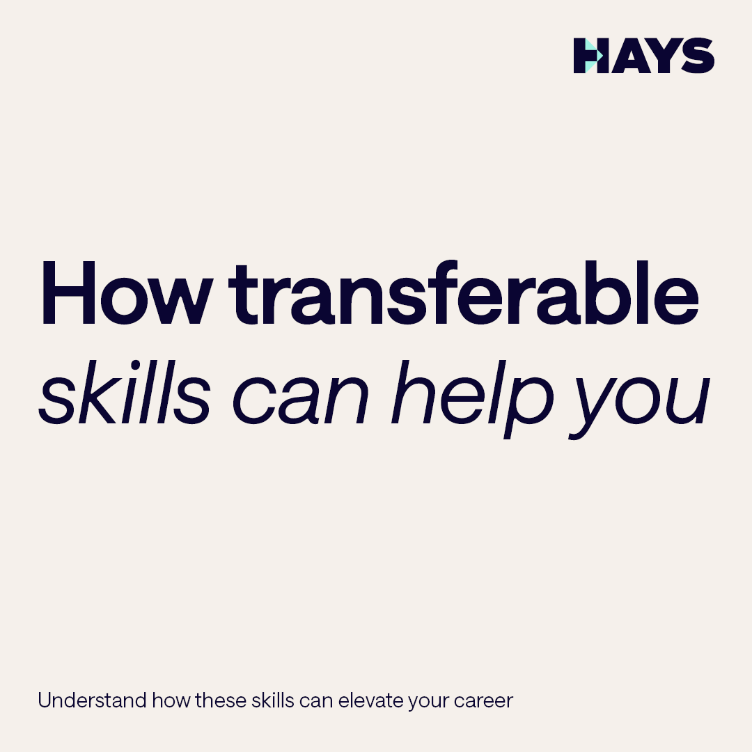 Ready to…
 
✅Enhance your CV 
✅Ace your interview 
✅Transition into a new career more easily  
 
Transferable skills can be the key to elevate your career and open doors to exciting new opportunities.
 
👉 link.hays.com/4l6hJmu.

#HaysWorldwide
