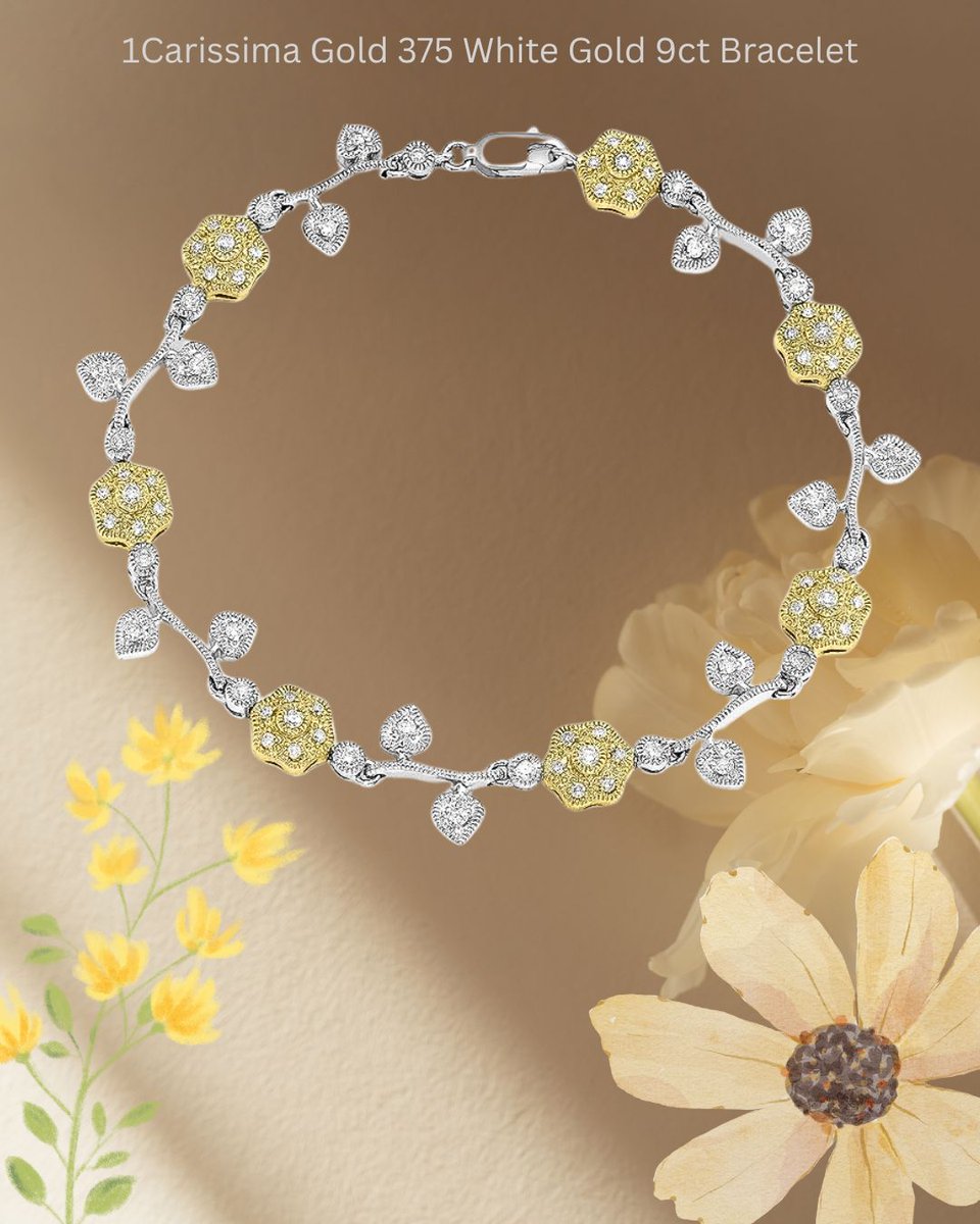 HairstyleXai's tweet image. Carissima Gold 375 White Gold 9ct White Gold Bracelet, 20 centimetres, 2 Colour Gold Flowers

#luxurybracelet #bracelet #luxuryjewelry #schmuck #luxusschmuck #armband #armschmuck #flowerjewelry 

link
amzn.to/465Ss7r