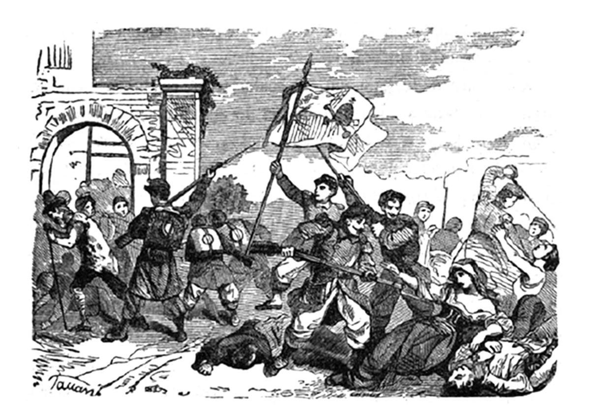 #20GIUGNO 1859 🇮🇹 🇻🇦

Dopo la richiesta d'indipendenza dallo Stato Pontificio da parte del Governo provvisorio di Perugia, i mercenari svizzeri di Pio IX entrano nella città umbra, massacrano i cittadini armati e poi sfondano le porte e ammazzano donne, bambini e anziani.